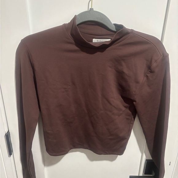 Aritzia Babaton Chocolate Brown Sweatshirt - Picture 1 of 4